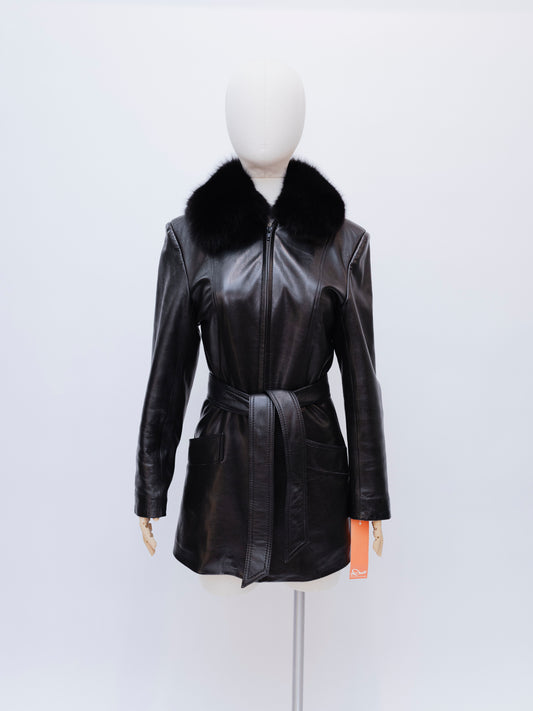 Birger Christensen Leather & Mink | Trench Coat