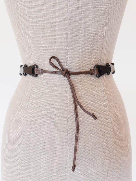 Gucci Wooden Link Tie | Belt
