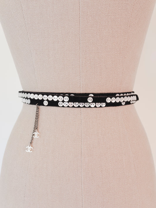Chanel Mother of Pearl + Velvet | Belt
